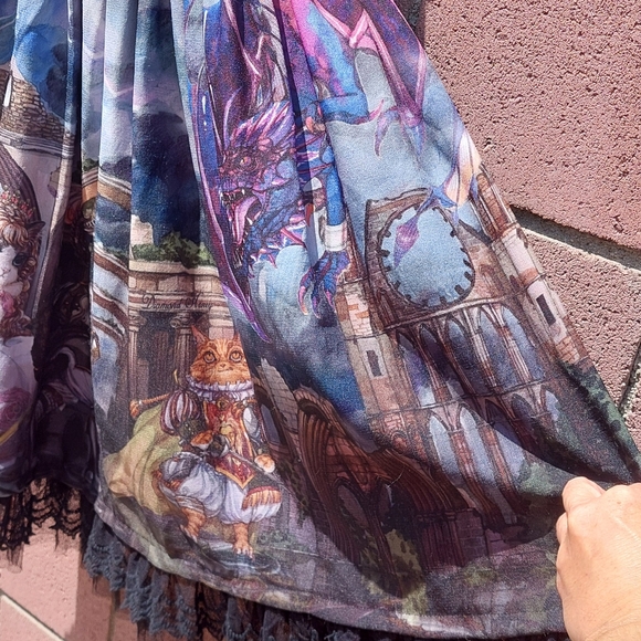 Diamond Honey (Ero Lolita Dress Dragon and Knight Gothic Lolita JSK Dress - Picture 7 of 9